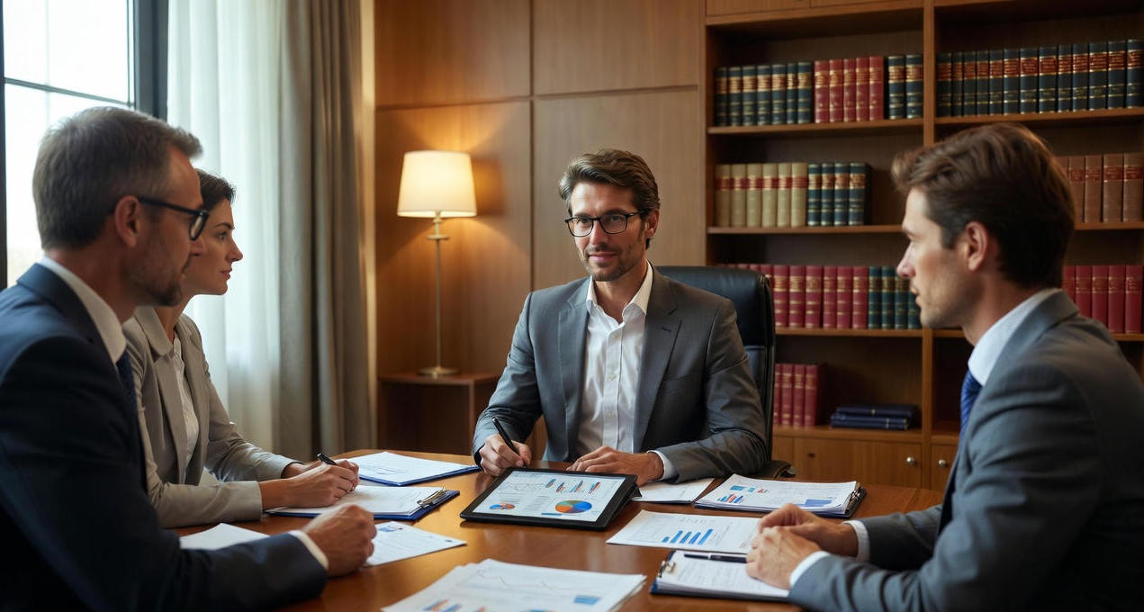 Steuerberater im meeting