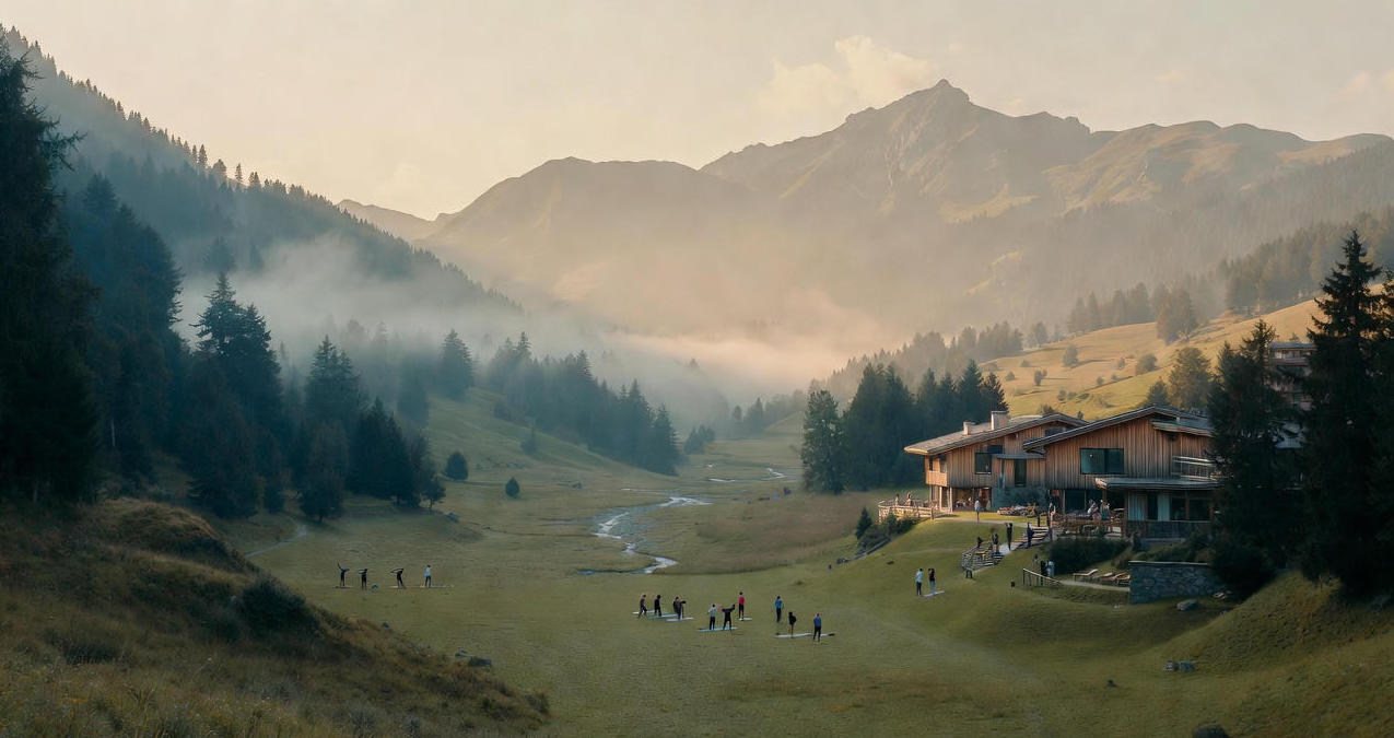 Yoga im tal